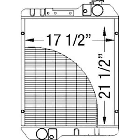 Aftermarket 17066546  Radiator Fits CaseInternational Harvester 1706-6546-ATL